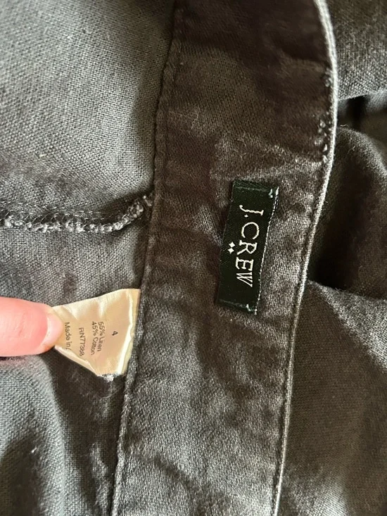 J. Crew Gray/Light Black Drawstring Utility/Hiking Shorts - Picture 3 of 3